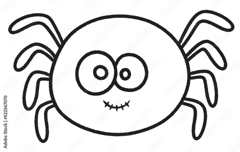 Happy halloween black spider line icon. Happy halloween black spider line icon.
