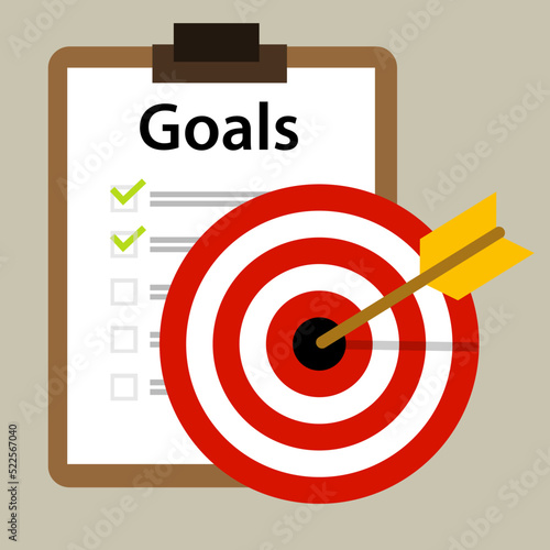 target with arrows goal activity