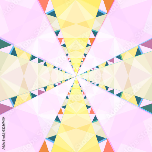 Abstract background or texture with colored geometric figures