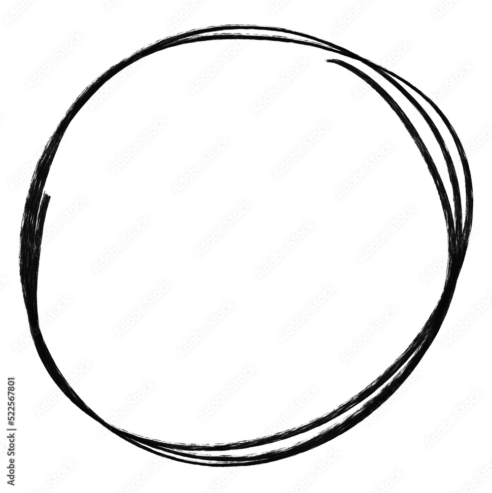 Hand Drawn Circle. Hand Drawn Circle.