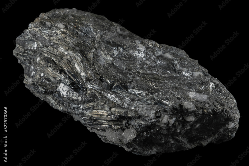 Massive antimonite (stibnite) minerals Massive antimonite (stibnite) minerals