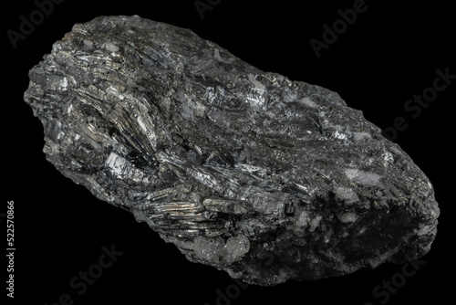Massive antimonite (stibnite) minerals © Okan