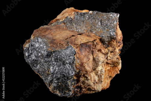 Molybdenite ore on a rock