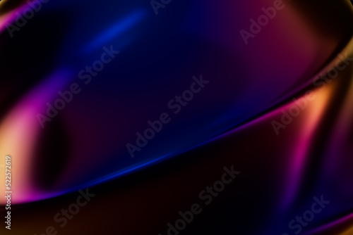 Abstract Modern Multicolored 3D Rendered Curve Ripple Background