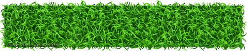 Realistic grass. Green fresh natural lawn patch
