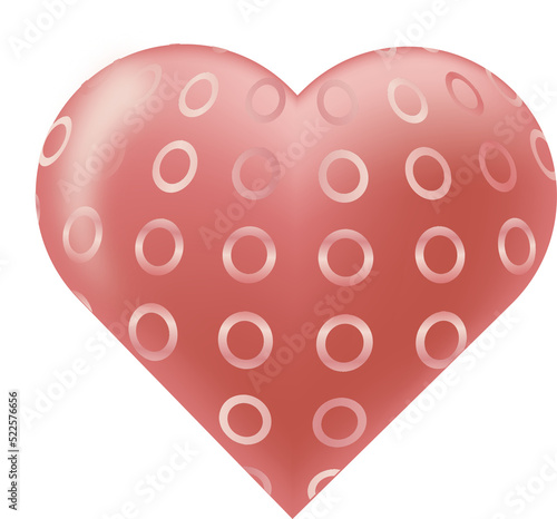 valentine's pink heart