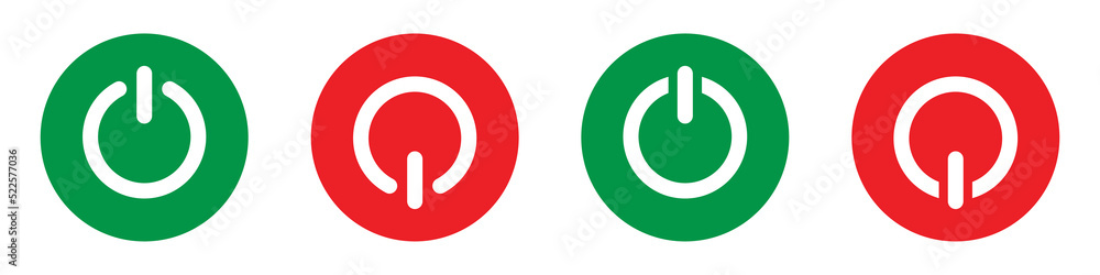 On off power button icon. Switch on switch off icon, vector illustration On off power button icon. Switch on switch off icon, vector illustration