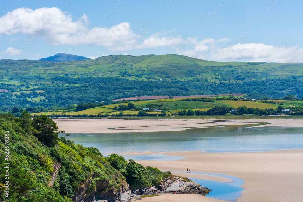 Dwyryd Estuary in Gwynedd, North Wales, UK