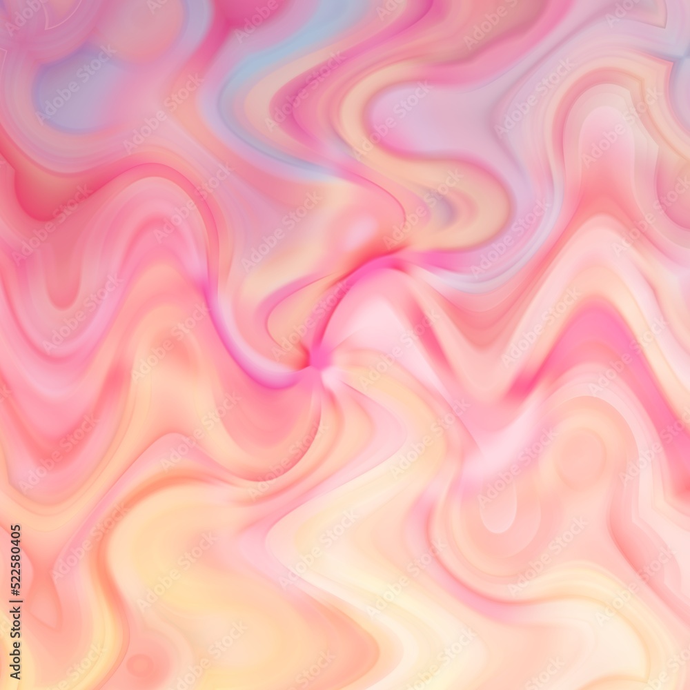 Abstract colorful smooth liquid wave sweet candy texture background.