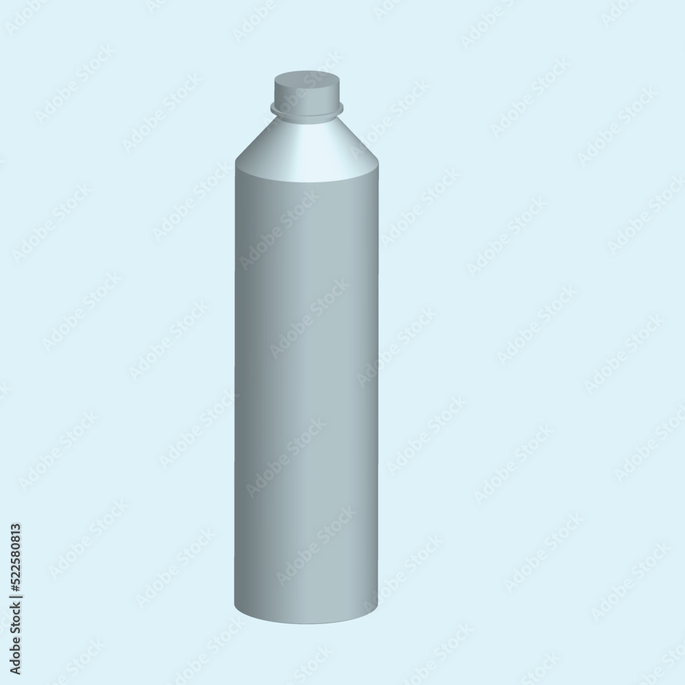 3d bottle isolated on background 3d bottle isolated on background