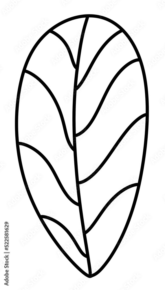 doodle tree leaves line icon doodle tree leaves line icon
