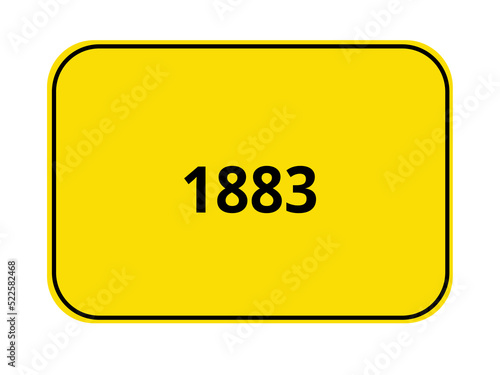 Ortseingangsschild - 1883