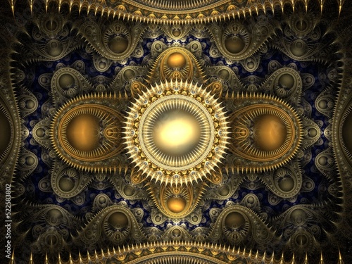 background with gold ornament