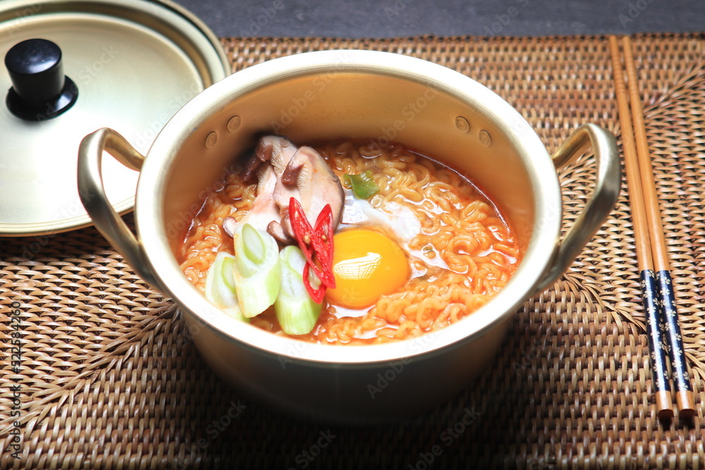 korean, instant noodles Stock Photo | Adobe Stock