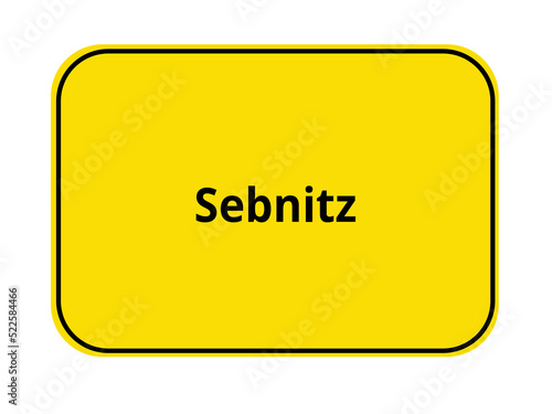 Ortseingangsschild - Sebnitz