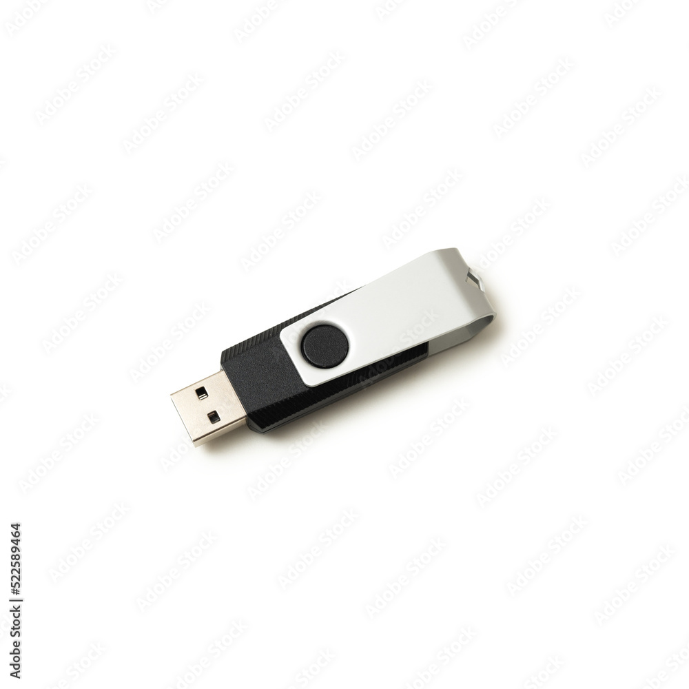 USB flash drive isolated on white background USB flash drive isolated on white background