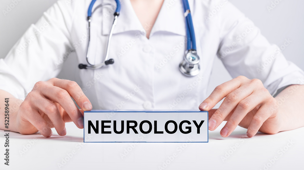 Neurology word. Neorlogists diagnostics concept. High quality photo Neurology word. Neorlogists diagnostics concept. High quality photo
