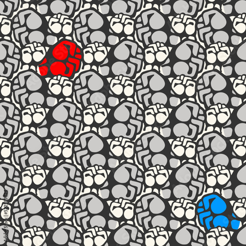 Cool Seamless Texture Pattern MMA, karate for print on t-shirts, rashguard. Vector, EPS.