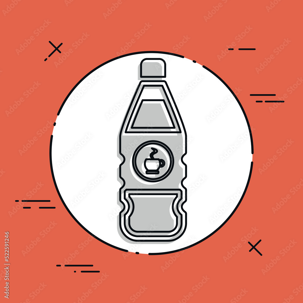 Vector illustration of single isolated coffee icon Vector illustration of single isolated coffee icon