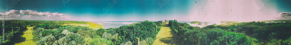 Bay of Islands Coastal Park, panoramic view of Great Ocean Road