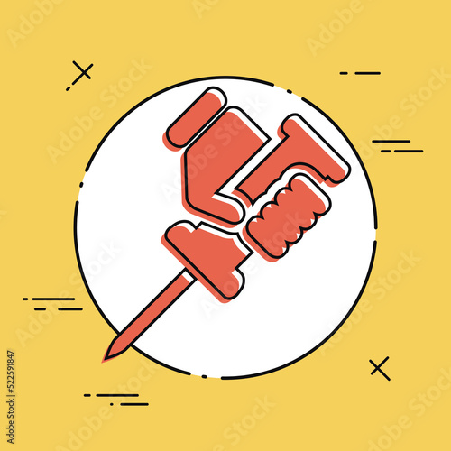 Vector illustration of single isolated repair icon