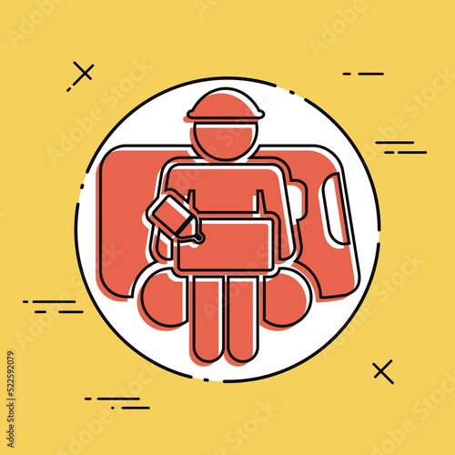 Bellboy concept icon