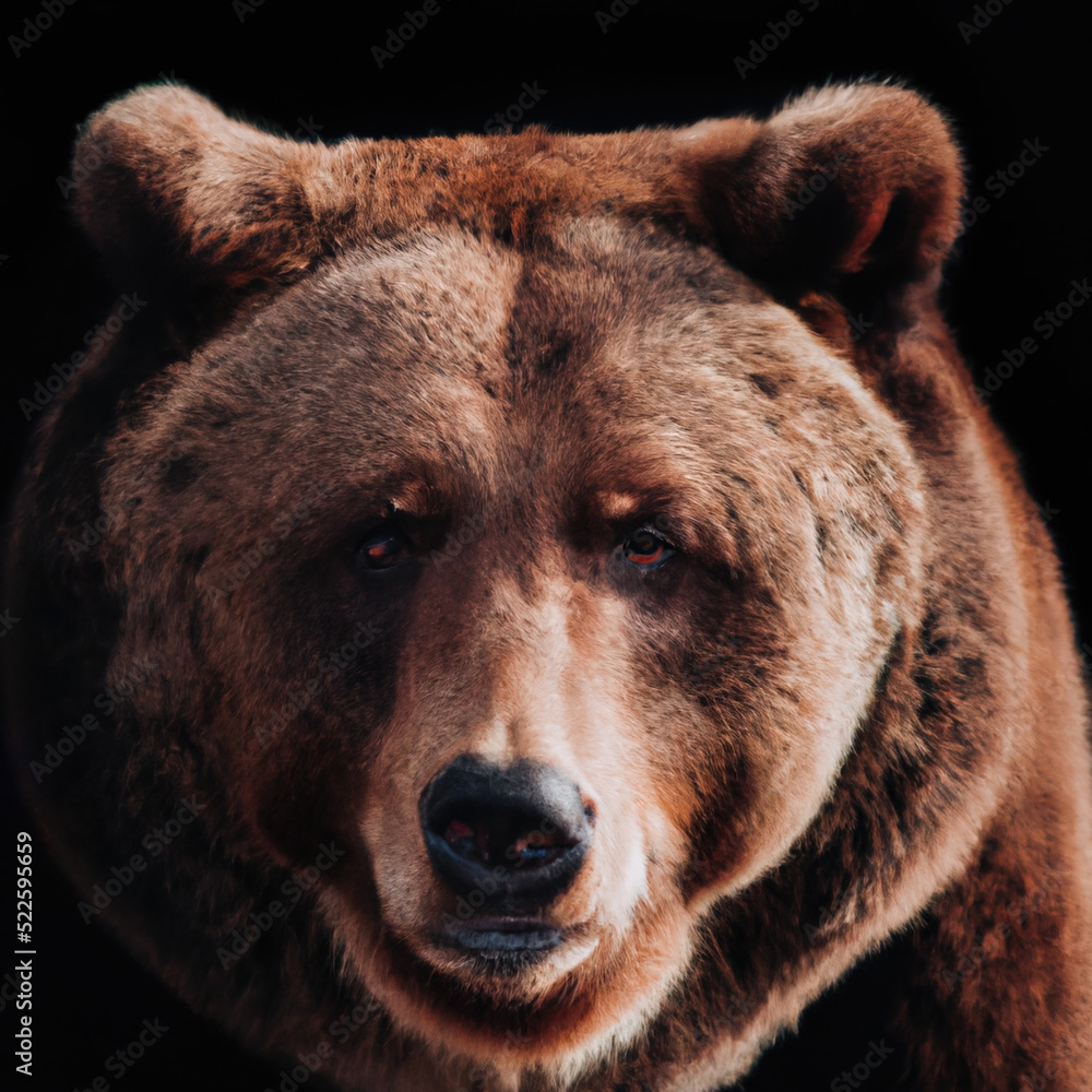Obraz premium brown bear portrait