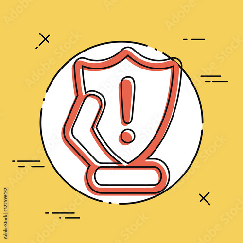 Protection shield icon