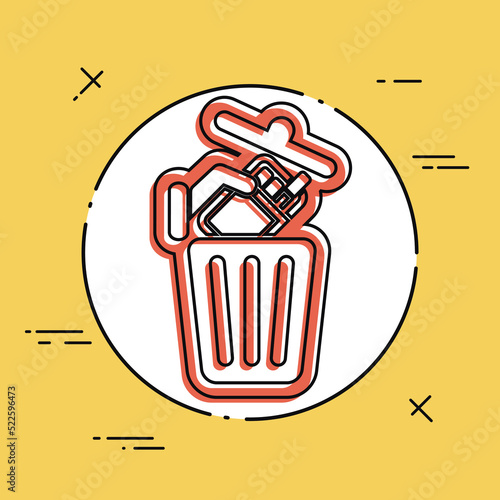 Trashing cigarettes