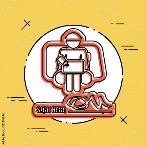 Delivery document sign