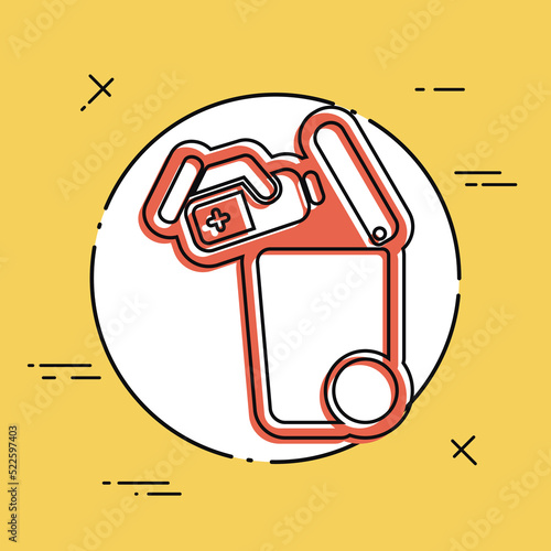 Separate waste collection icon