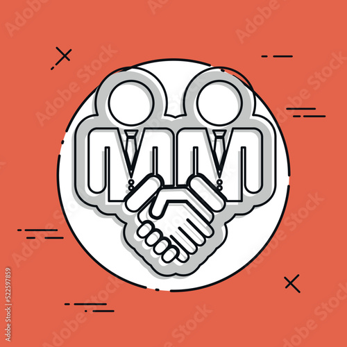 Corporate agreement icon