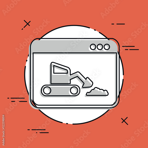 Under construction - Vector flat minimal icon