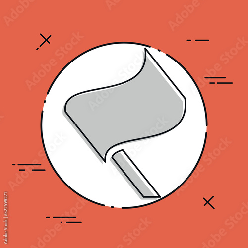 Flag concept - Vector flat minimal icon