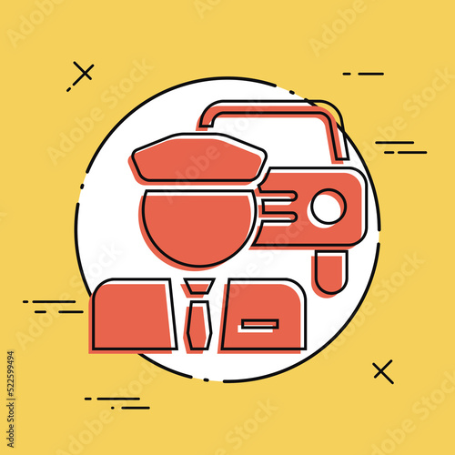 Chauffeur service button icon