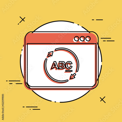 Refresh text window icon