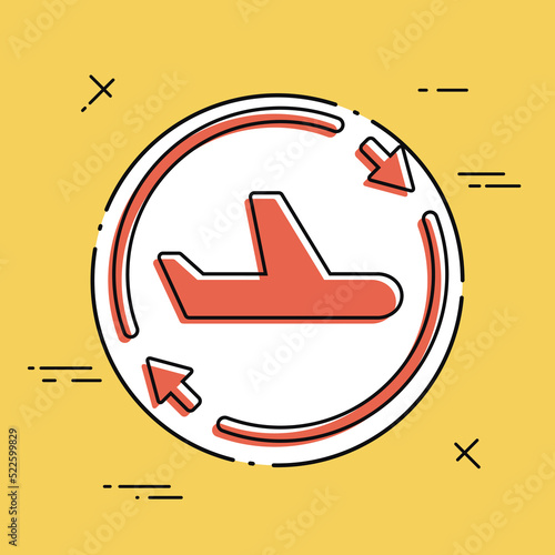 Airline services renew icon