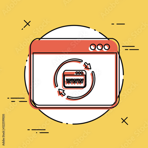 Refresh internet page icon