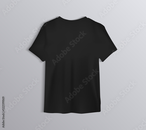 Dark Gray T-Shirt Blank Illustration Clothing Fashion Display Mockup Template