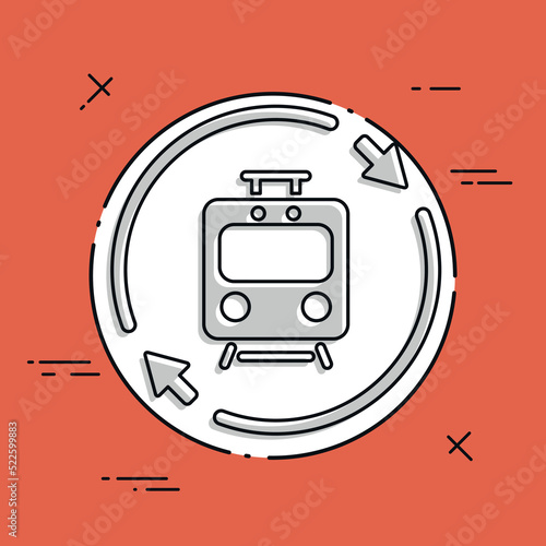 Train services renew icon