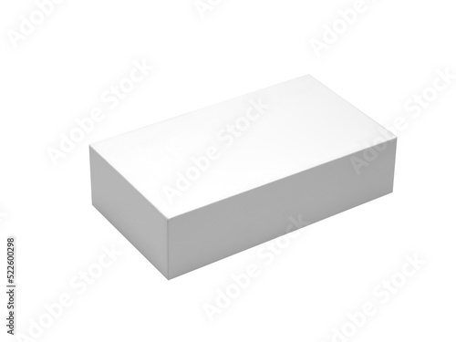 white box isolated on white