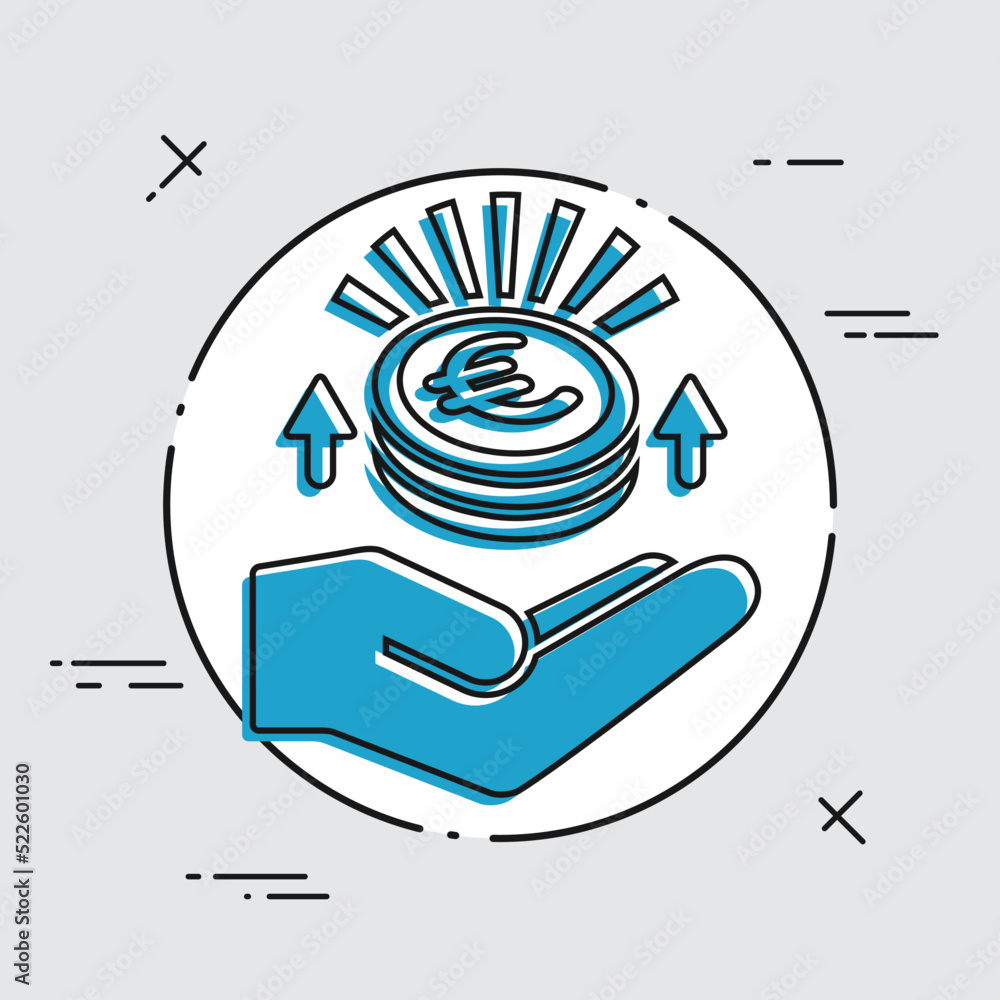 Increase earnings - Euro - Minimal icon Increase earnings - Euro - Minimal icon