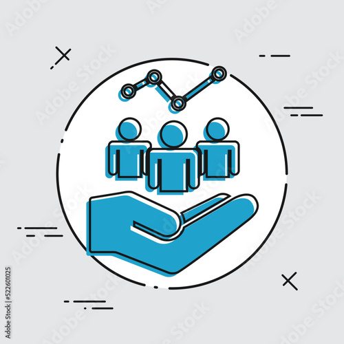 Team statistics services - Minimal icon