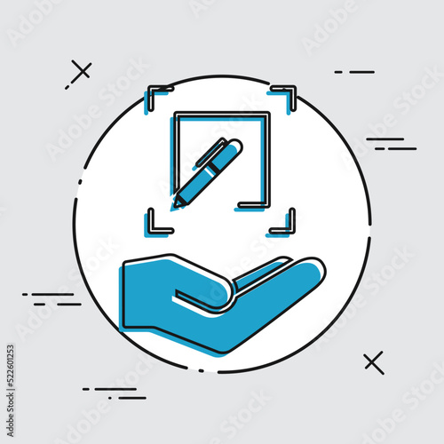 Customized design services - Flat minimal vector icon