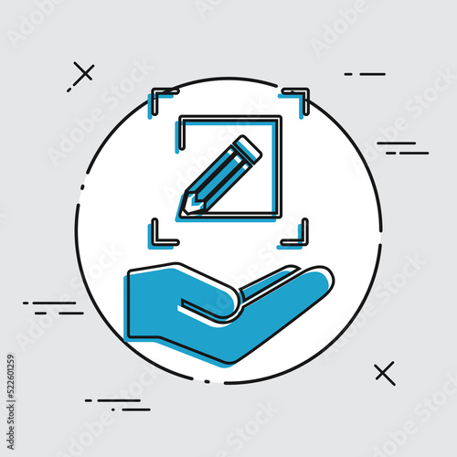 Customized design services - Flat minimal vector icon