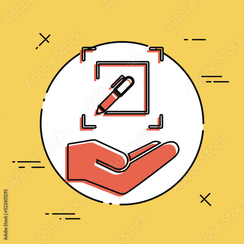 Customized design services - Flat minimal vector icon