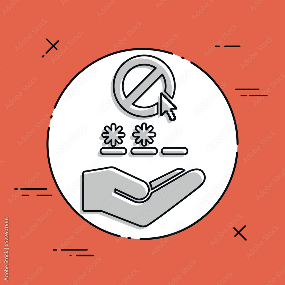 Protection web service - Minimal single icon Protection web service - Minimal single icon