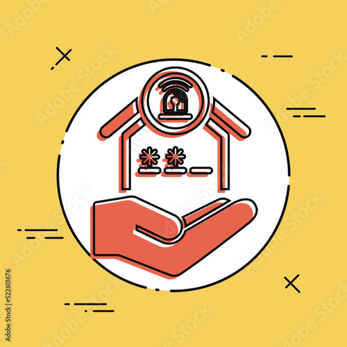 Hous protection services - Minimal modern icon