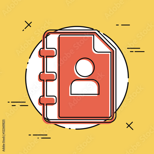 Address book - Minimal flat icon