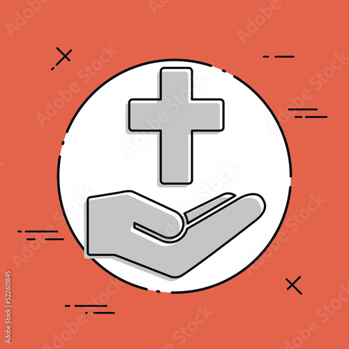 Religious services concept - Minimal flat icon